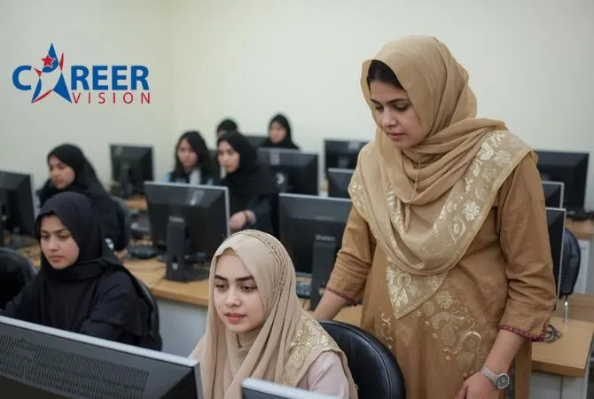 Computer lab Careervision Computer Courses Institute I-8/4 Islamabad